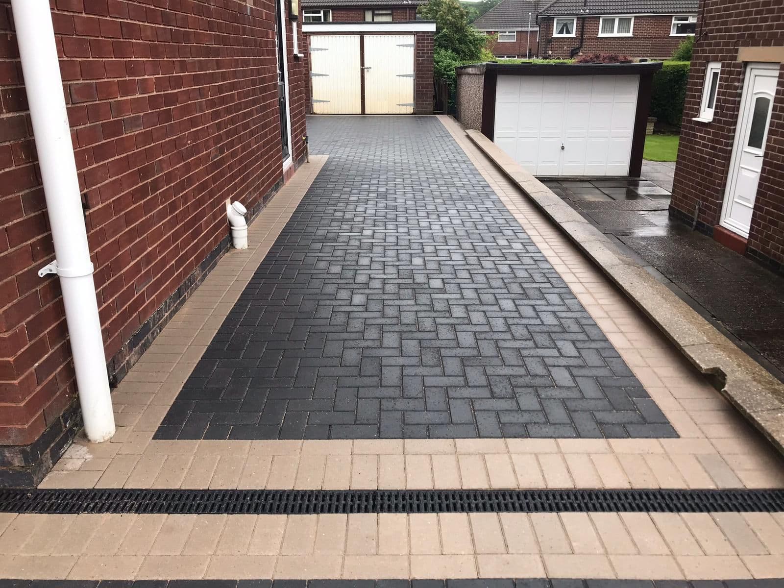 Completed paving project by Cheshire Paving Solutions